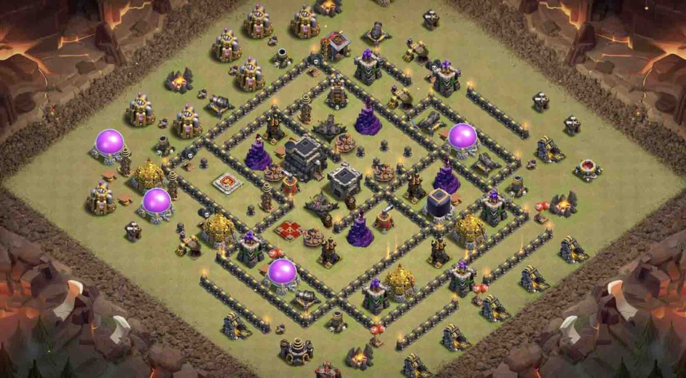 Th9 base clash of clans
