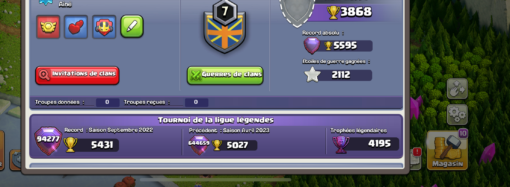 Compte clash of clans