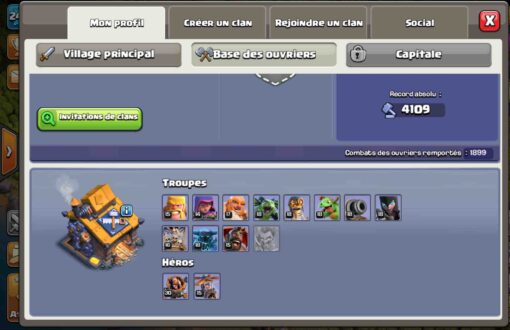 Achat compte clash of clans Th15