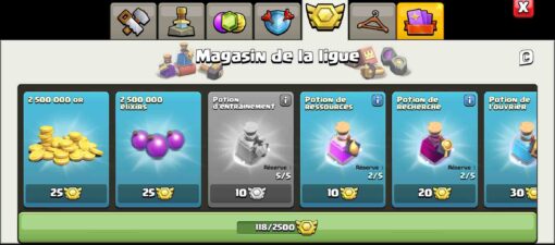 Achat compte clash of clans