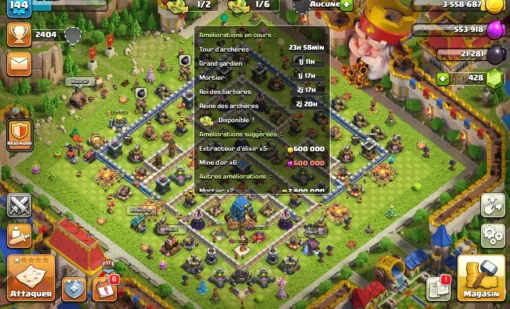 Achat compte clash of clans