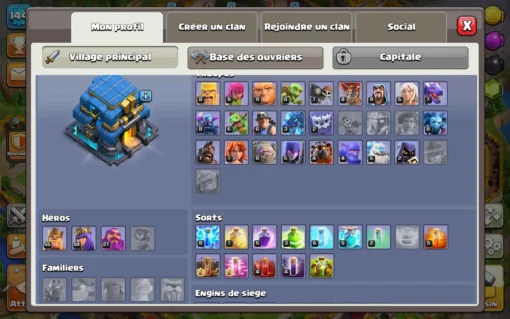 Achat compte clash of clans