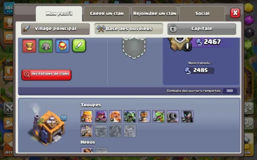 Achat compte clash of clans