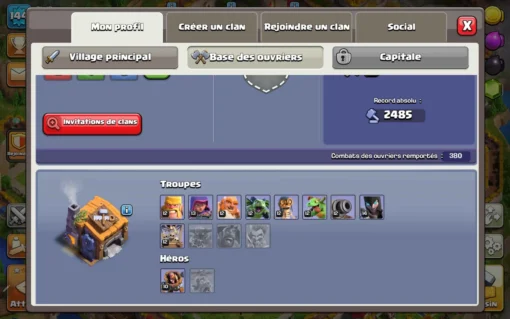 Achat compte clash of clans