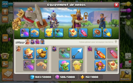 Achat compte clash of clans