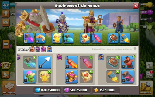 Achat compte clash of clans