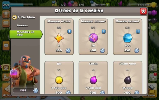 Achat compte clash of clans