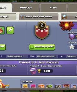 Achat compte clash of clans