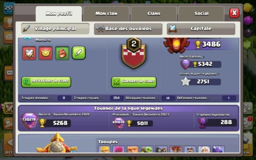 Purchase clash of clans account