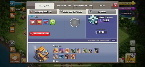 Achat compte clash of clans