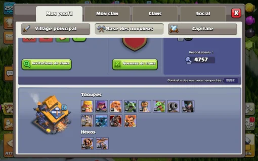 Achat compte clash of clans