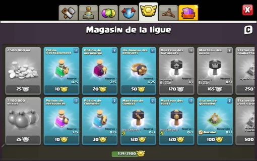 Achat compte clash of clans