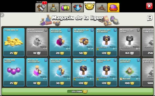 Achat compte clash of clans