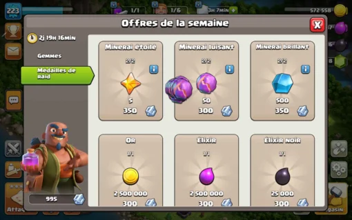 Achat compte clash of clans