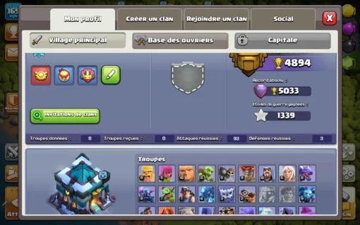 Achat compte clash of clans