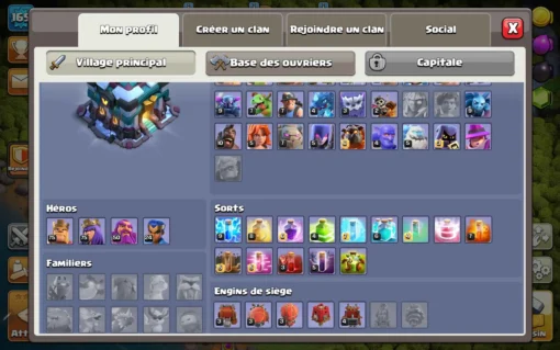 Achat compte clash of clans