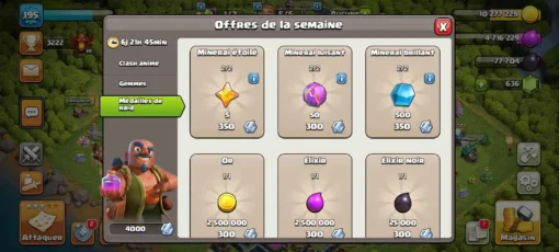 Acheter compte clash of clans