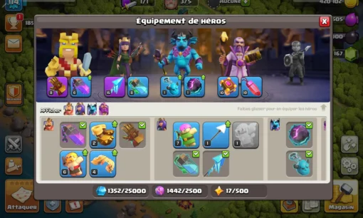 Acheter compte clash of clans