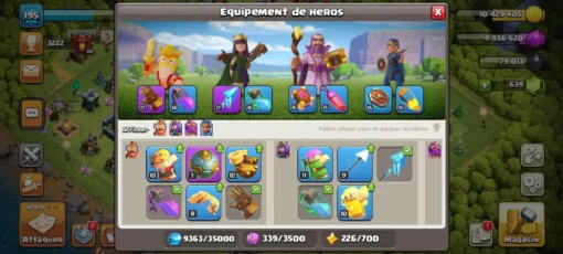 Acheter compte clash of clans