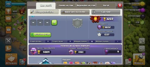 Acheter compte clash of clans