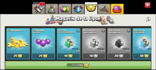 Acheter compte clash of clans