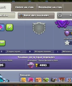 Compte clash of clans a vendre