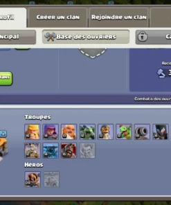 Compte clash of clans a vendre