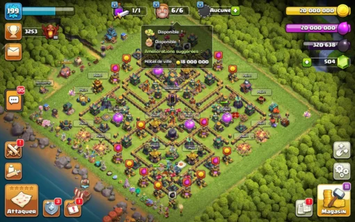 Vendre compte clash of clans