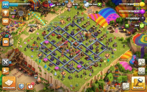 Vendre compte clash of clans