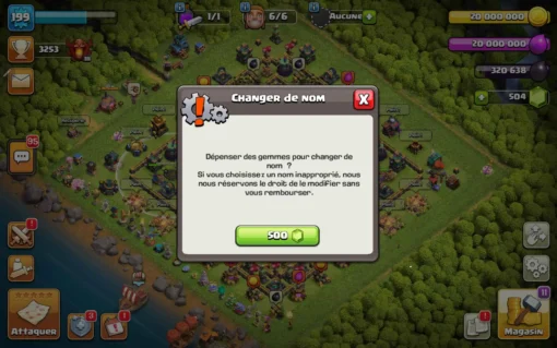 Vendre compte clash of clans