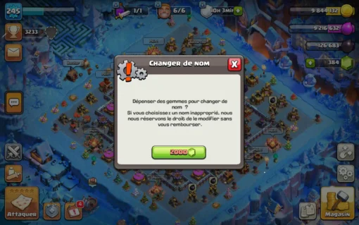 Vendre compte clash of clans