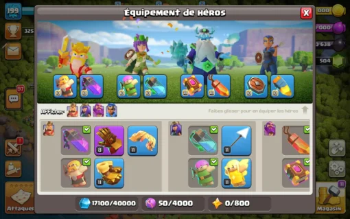 Vendre compte clash of clans