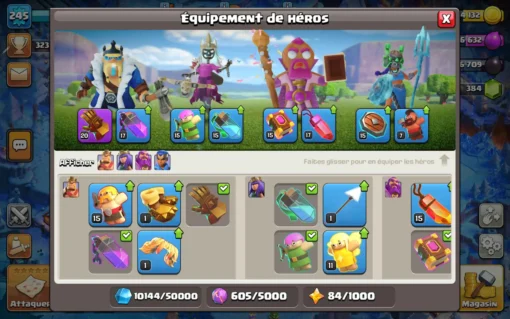 Vendre compte clash of clans