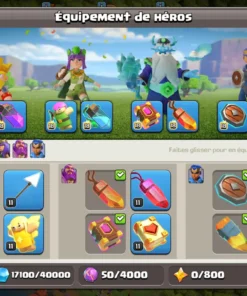 Vendre compte clash of clans