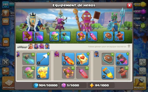 Vendre compte clash of clans