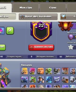 Vendre compte clash of clans