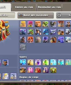 Vendre compte clash of clans