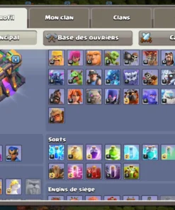 Vendre compte clash of clans