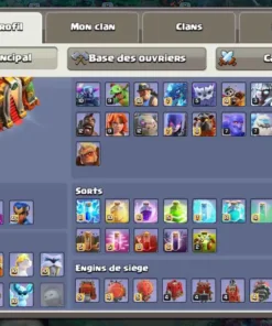 Vendre compte clash of clans