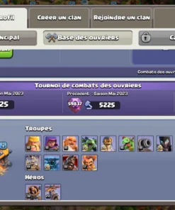 Vendre compte clash of clans