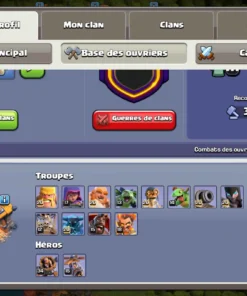 Vendre compte clash of clans