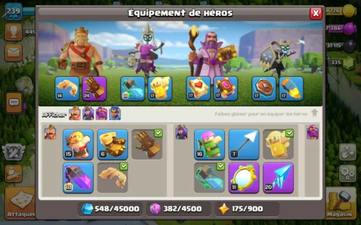 Achat compte clash of clans