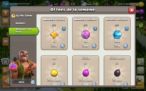 Achat compte clash of clans