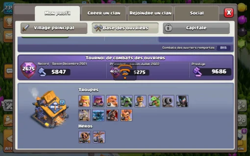 Achat compte clash of clans