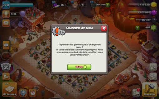 Acheter compte clash of clans