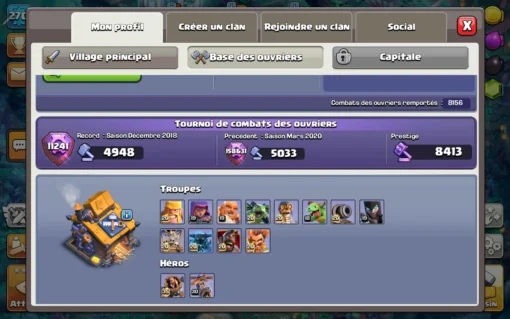 Acheter compte clash of clans