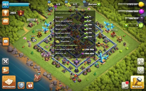 Vendre compte clash of clans