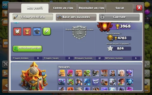 Sell clash of clans account