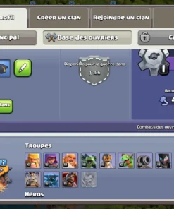 Vendre compte clash of clans