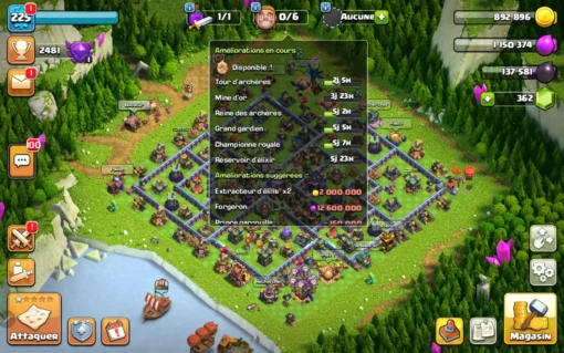 Achat compte clash of clans